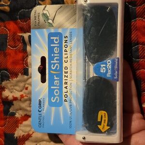 Solar Shield Polarized Clip-On Sunglasses 51 Rec 20